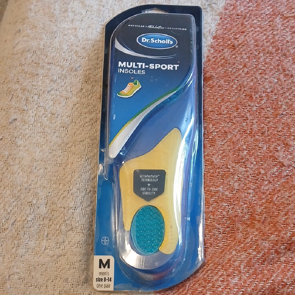 Dr. Scholl's Blue and Yellow Multi-Sport Insoles
